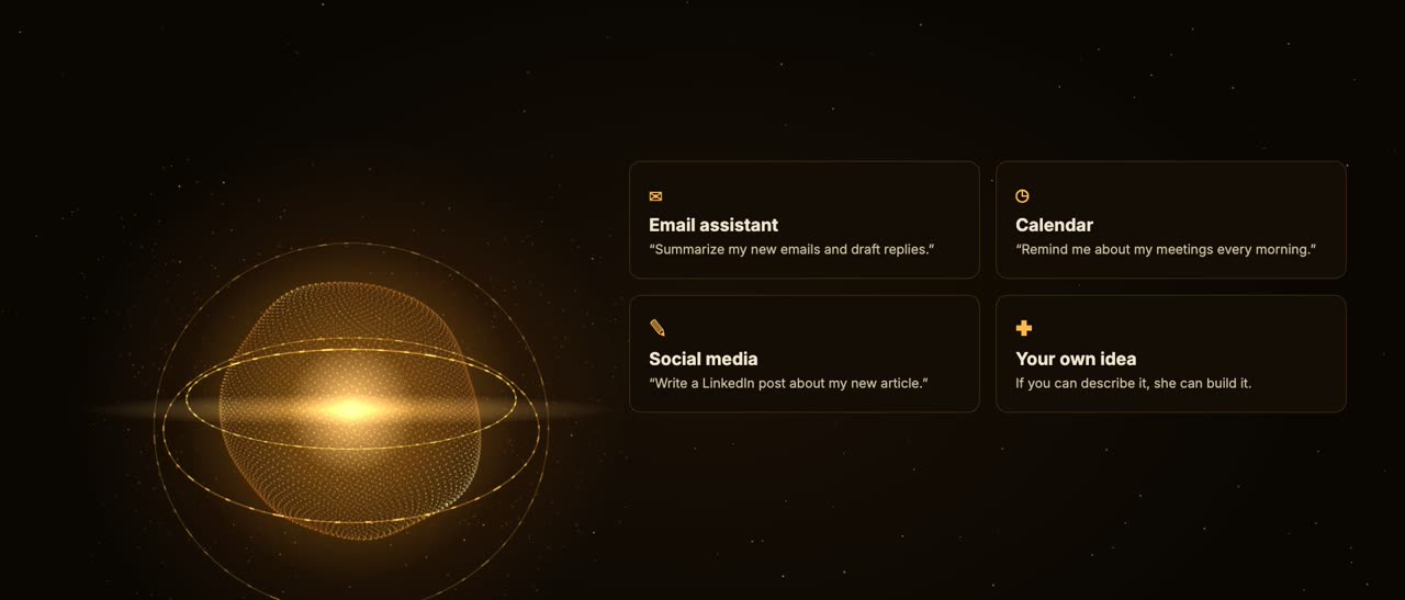 Skills you can add: email, calendar, social media or your own idea.